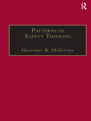 cover image of Patterns In Safety Thinking